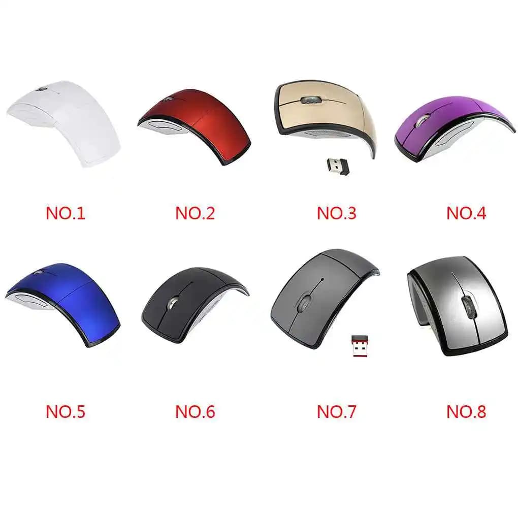 Mouse pieghevole wireless per giochi, mouse sostitutivi per ufficio, PC desktop