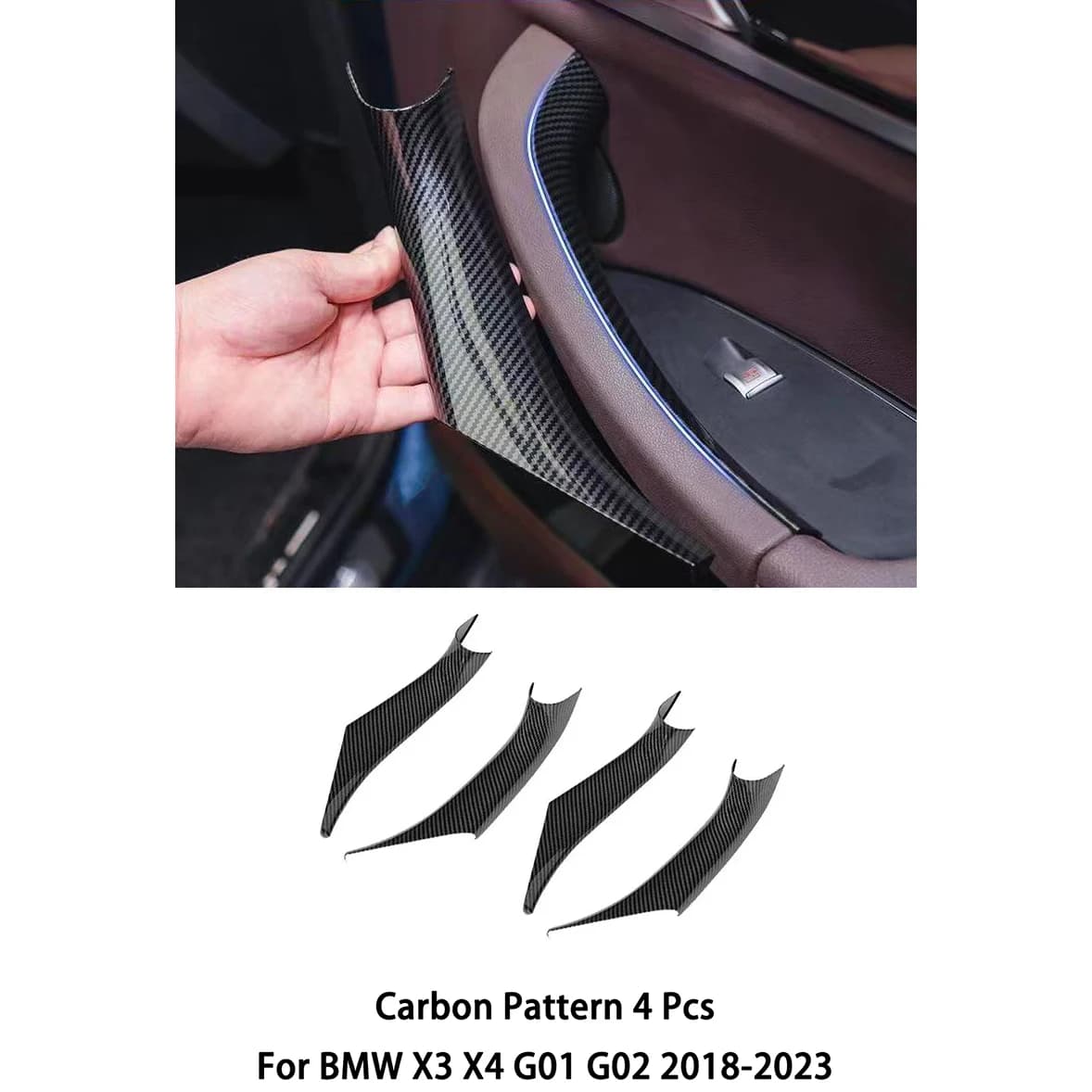 Maniglie per porte interne auto per BMW X3 X4 G01 G02 2018-2023