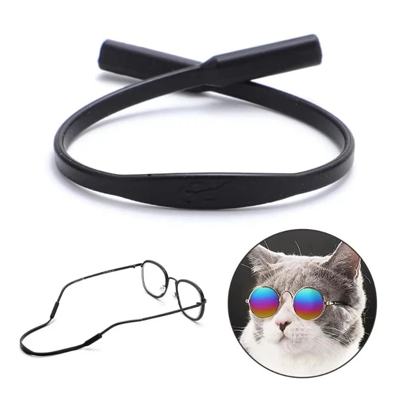 1-6pcs Pet Products Anti-Slip Glasses Rope Straps Silicone Sunglasses Chain Holder Lanyard For Small Dog Cat Pet Accessories