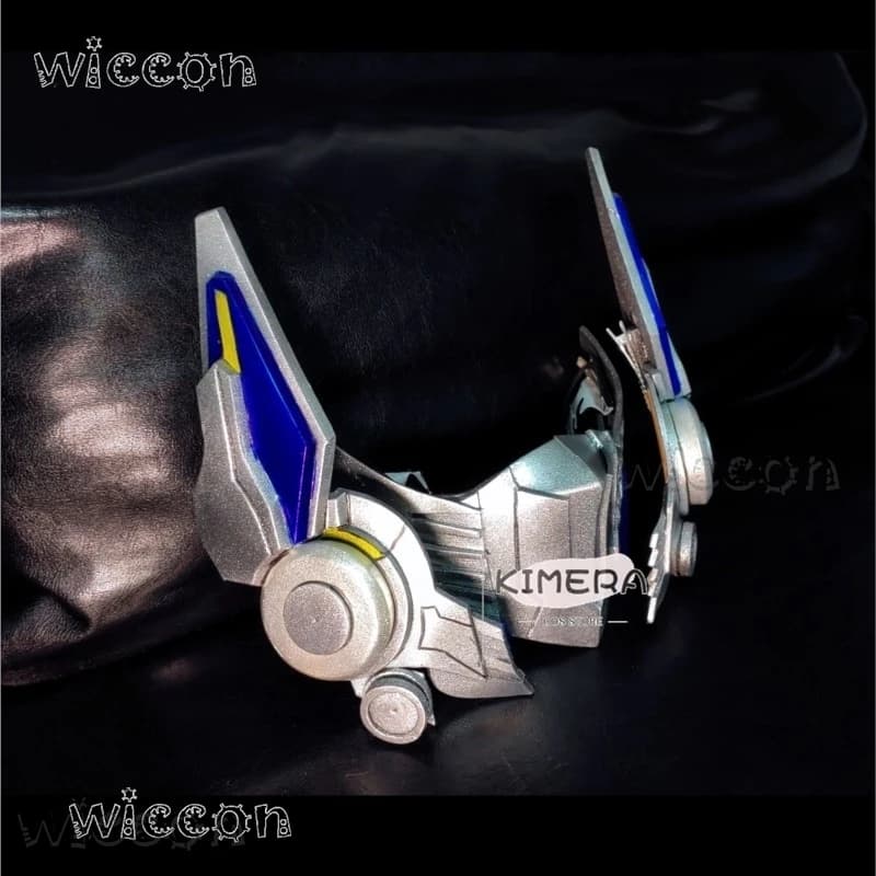 Mask Mechanical OptimPrime Female Version for Cosplay Anime, Set of Ski-Fi Accessories Mecha in Resin with Headphones