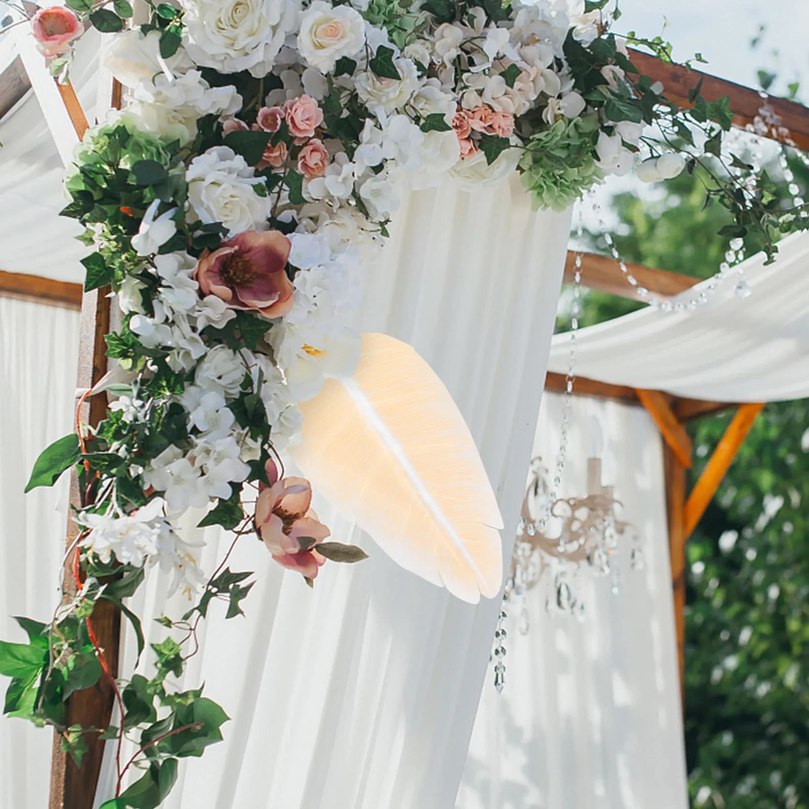 Realistic Pink Artificial Banan Sheets, Ornamental Cane Sheets for Weddings, Party, Home Decorations, Hawaiian Tropical Sheet ♪