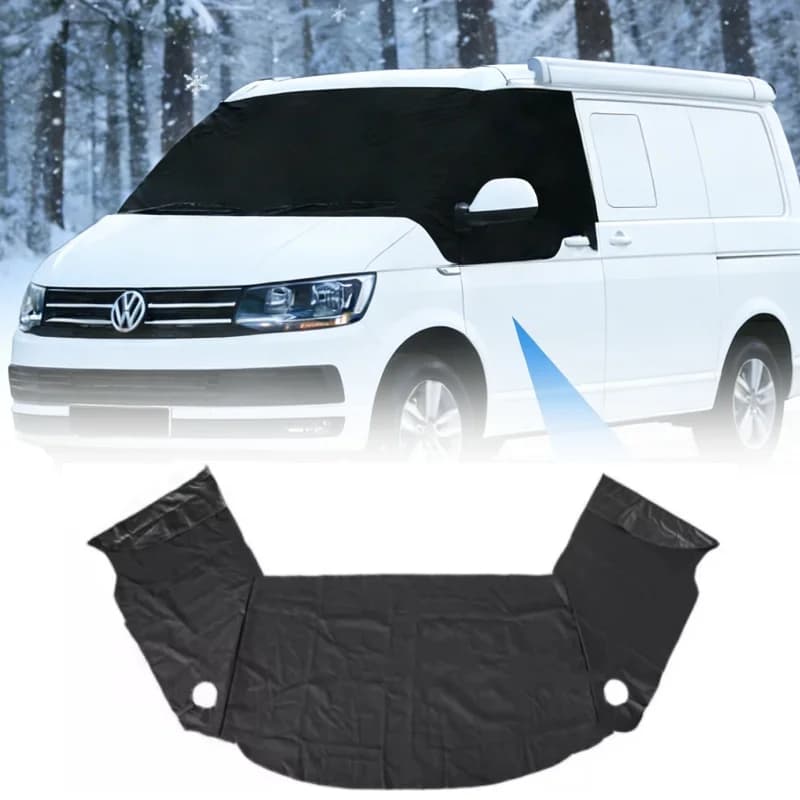 Per VW Transporter T5/T6 Parabrezza Anteriore Copertura Snow Frost Protector 600D Oxford Nero Fuori Tende Parasole Finestra Copertura Dello Schermo