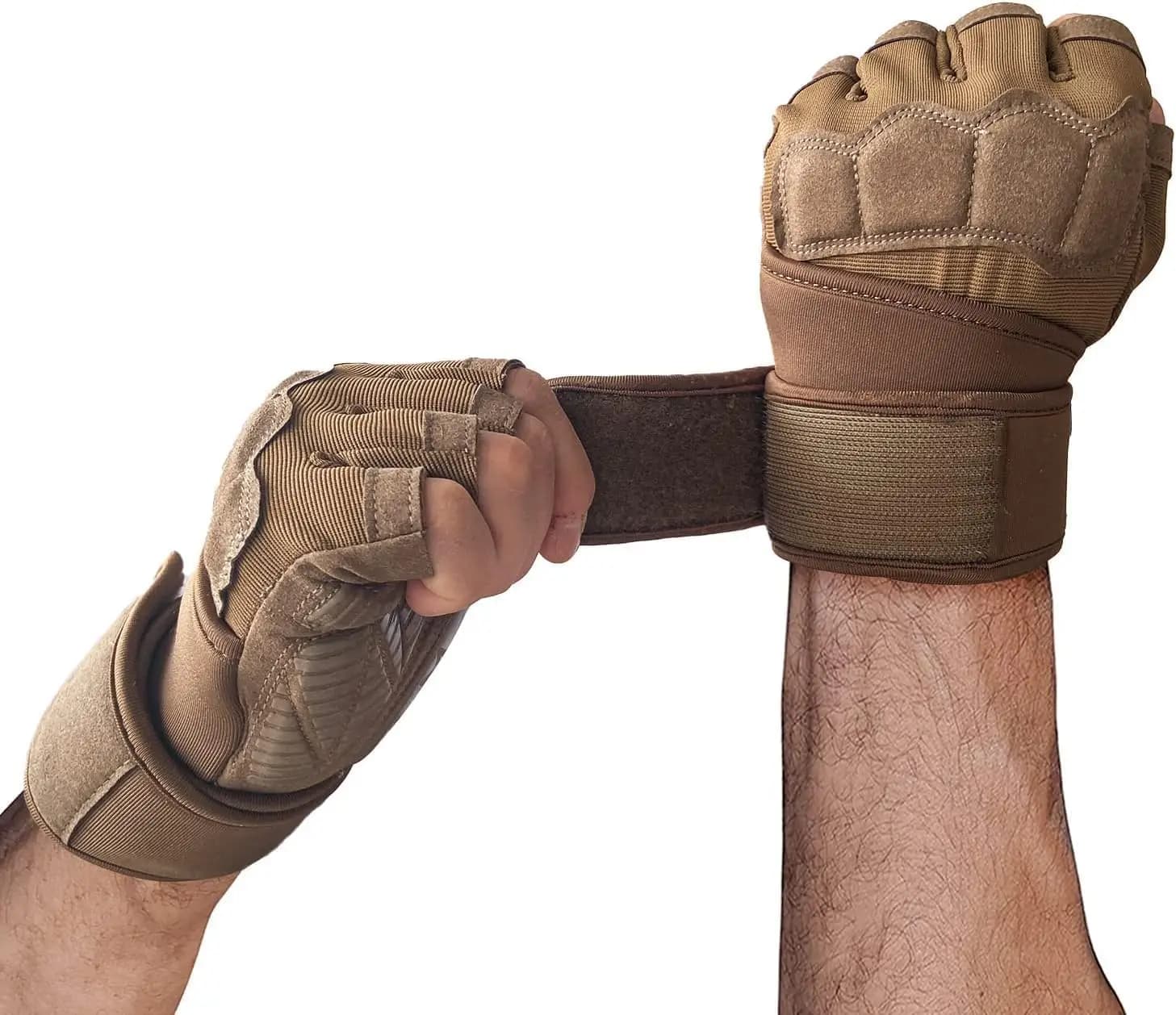 Guanti da allenamento da uomo con supporto per il polso, protezione completa del palmo, presa antiscivolo per sollevamento pesi e palestra