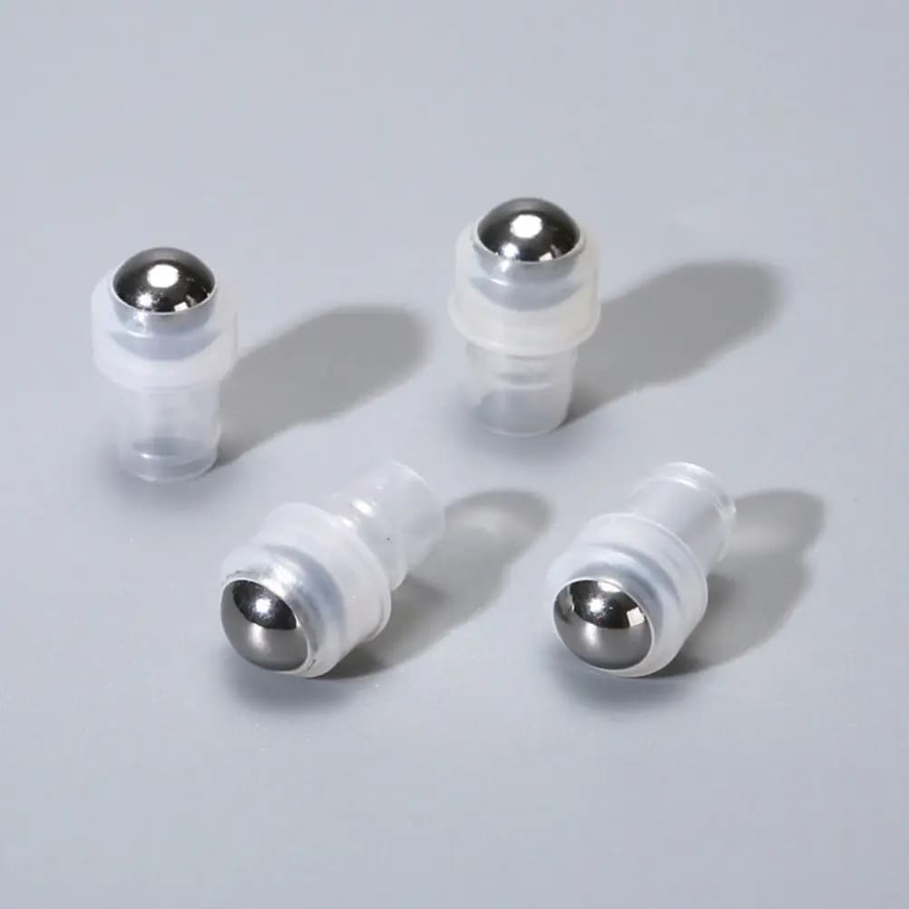 30 Pezzi Sfera Roll-on Trasparente a 16 Denti, Ricambio per Flaconi Roll-on Ricaricabili di Olio Labbra e Profumo