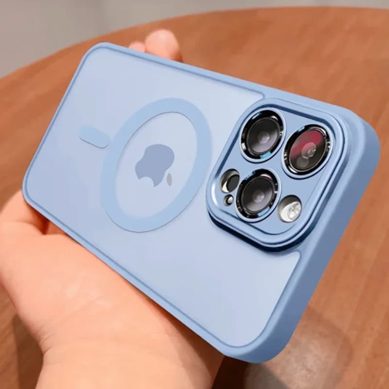 Matte Translucent Magnetic Case for iPhone 17 15 14 13 12 11 16 Pro Max Case for Magsafe Wireless Charge Camera Protection Case