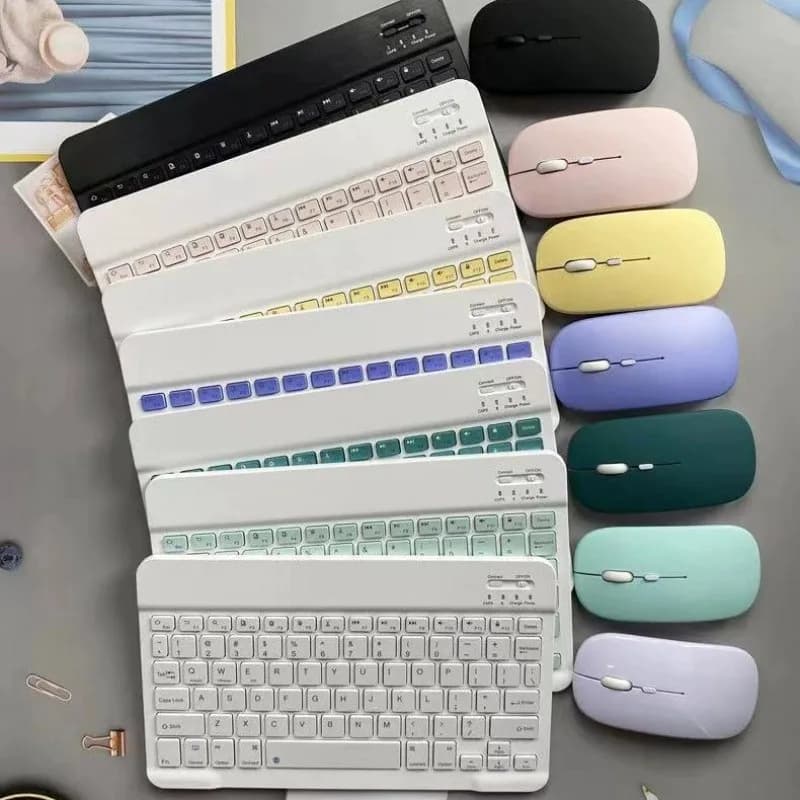 Tastiera Bluetooth da 10 pollici per iPad Pro 11, Air 5, 6, 7, 10a, 11a generazione, Telefono, Tablet, Tastiera Ricaricabile per Xiaomi, Huawei, Samsung