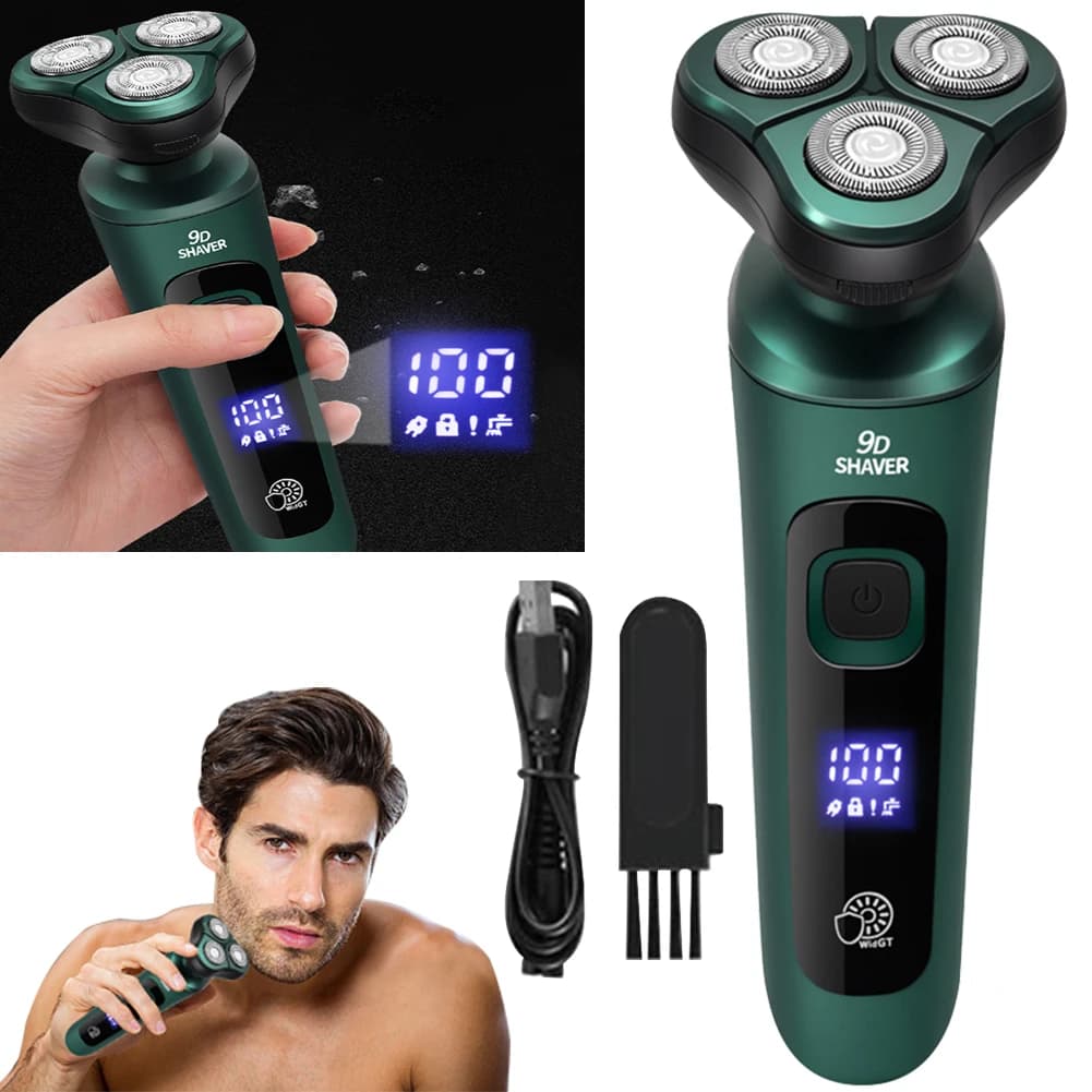 Rasoio da viaggio elettrico da uomo con ricarica USB rasoio ricaricabile viso barba trimmer rasatura viso barba rasoio rasoio portatile