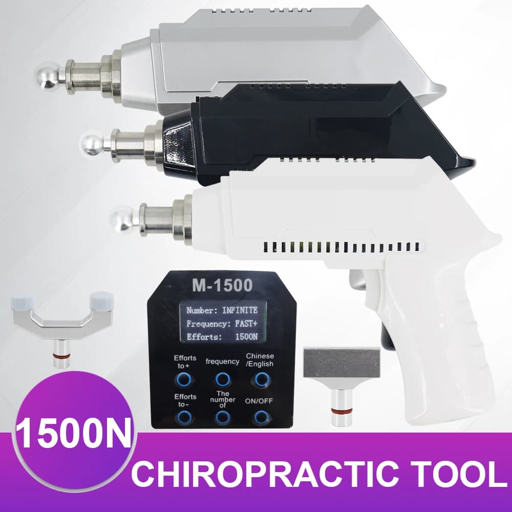 1500N Portable Electric Correction Gun Adjustable Tool for Spine Impulse of the spine Cervical Massage Chiropractic Adjustment Tools