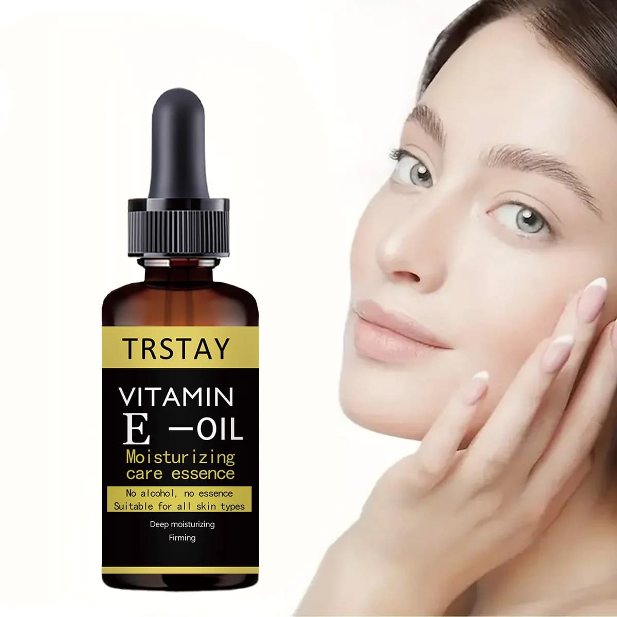 Essenza viso alla vitamina E Idratante, rassodante, schiarente, Cura della pelle, Bella mucca Donna Olio essenziale per la cura del viso