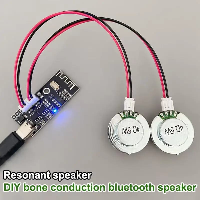 Altoparlante a Conduzione Ossea da 4 Ohm 5W con Scheda Amplificatore Bluetooth per Altoparlante Risonante Fai-da-Te