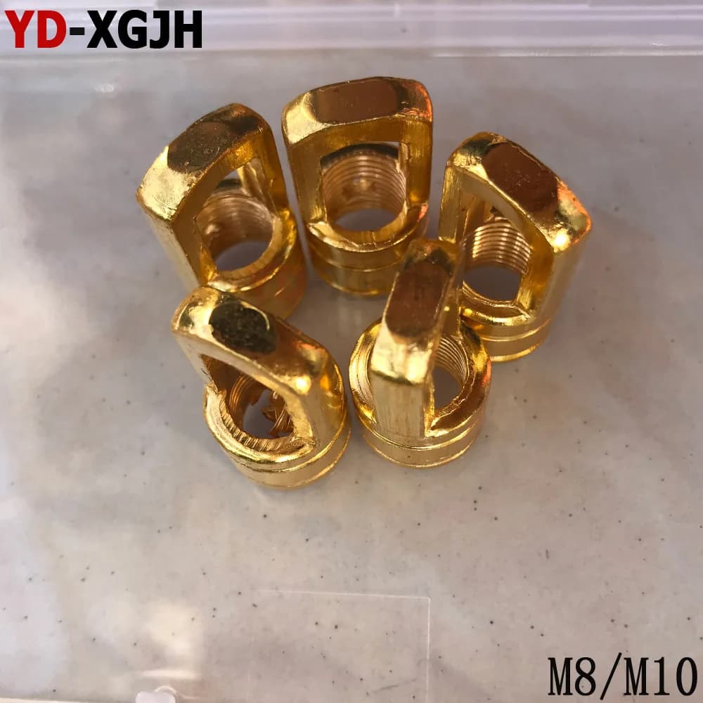 Set di 5 Lampadari a Sospensione in Ferro Cristallo M10/M12/M16 per Sala da Pranzo, Bancone Bar, Corridoio - Anello di Sospensione a Secchio d'Acqua con Denti Interni
