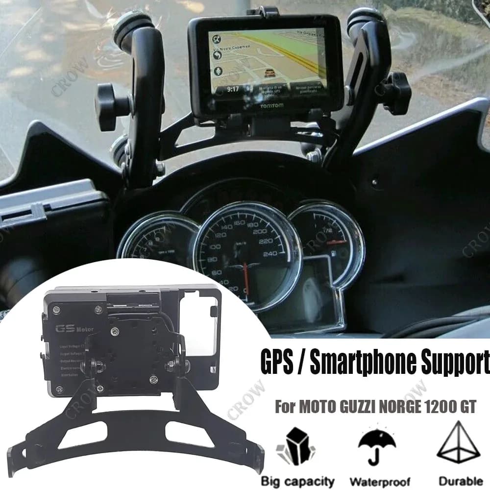 New support for MOTO GPS / Smartphone cell phone support GPS navigation bracket for MOTO GUZZI NORGE 1200 GT