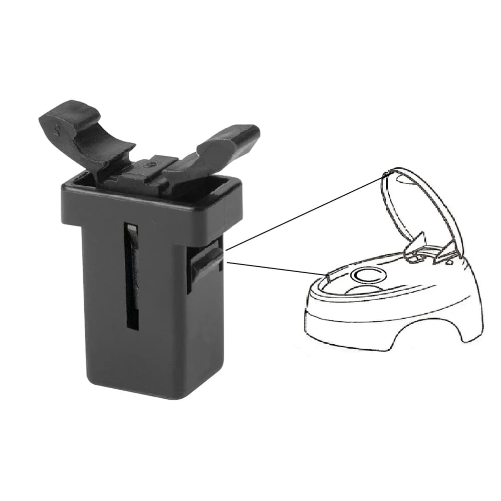 2x per Brabantia sostituzione cattura compatibile Touch coperchio Bin Clip Latch ricambio riparazione Clip di bloccaggio blocco di ricambio cattura cestino dei rifiuti