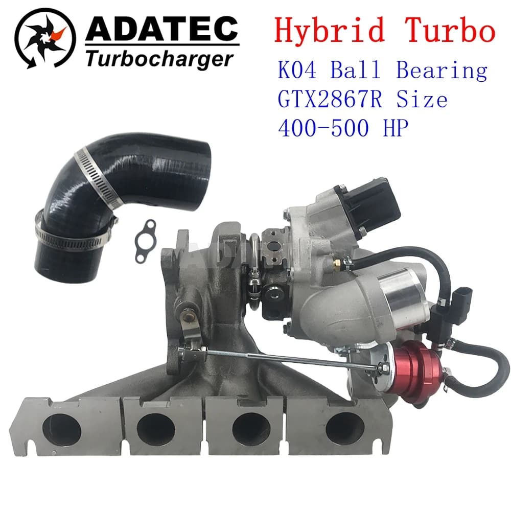Turbo ibrido EA888 K04-064 con doppio cuscinetto a sfera in ceramica 53049880064 06F145702C, aggiornamento per Audi S1 S3 VW Golf V VI 2.0 R TSI