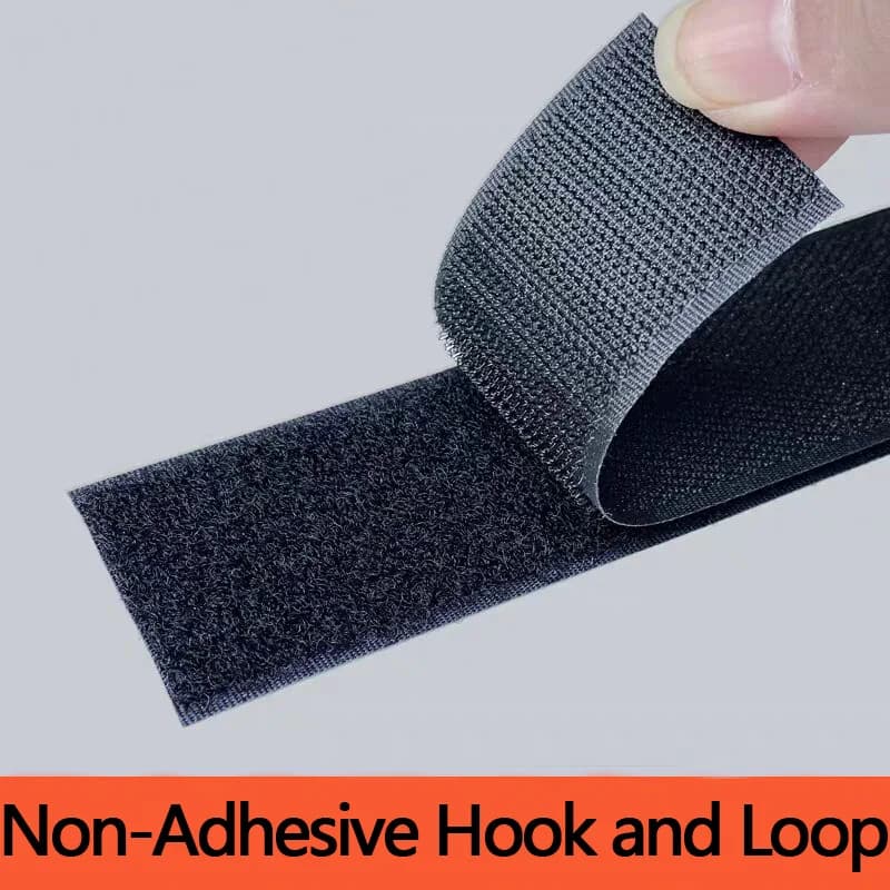 Nastro a strappo resistente non adesivo | Rotolo da 1 metro (coppia di strisce in velcro) per cucito, artigianato, zaini, attrezzatura da esterno