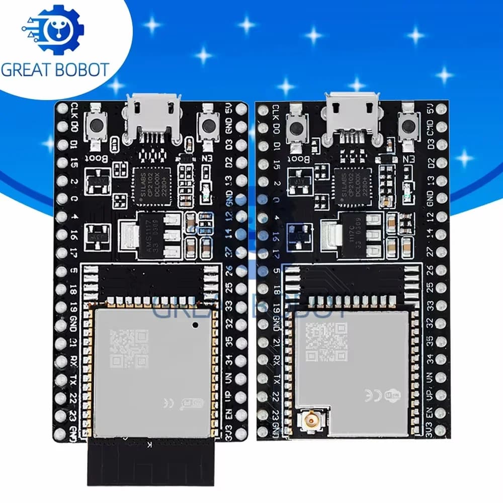 ESP32 - Core Dev-KitC card: ESP32 development card for Arduino with ESP32 - WR - 32D and ESP32 - WR - 32U