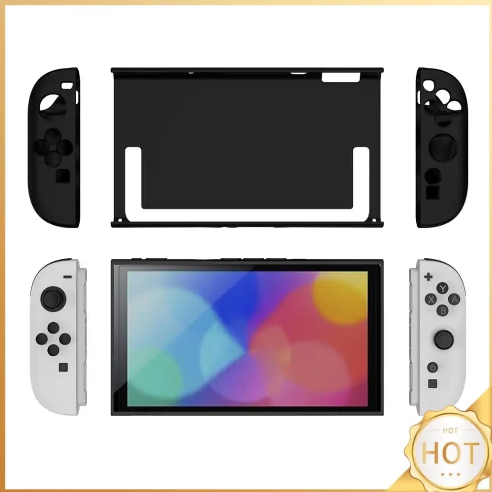 TPU Case for Switch 2 Console Ergonomic Handle Grip Cover Shockproof Protective Case Anti-Scratch Game Accessories