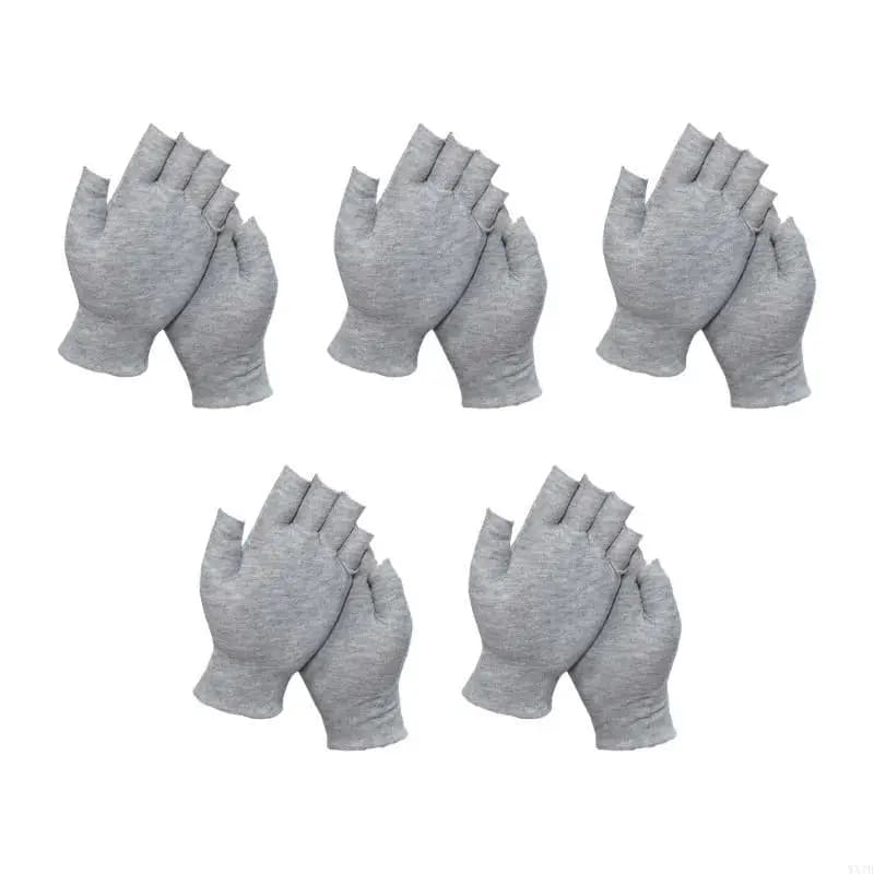 Sweat Absorbing Cotton Fingerless Gloves Ensuring Dry Hands During Intense Activities Like Gym Workouts and Cycling