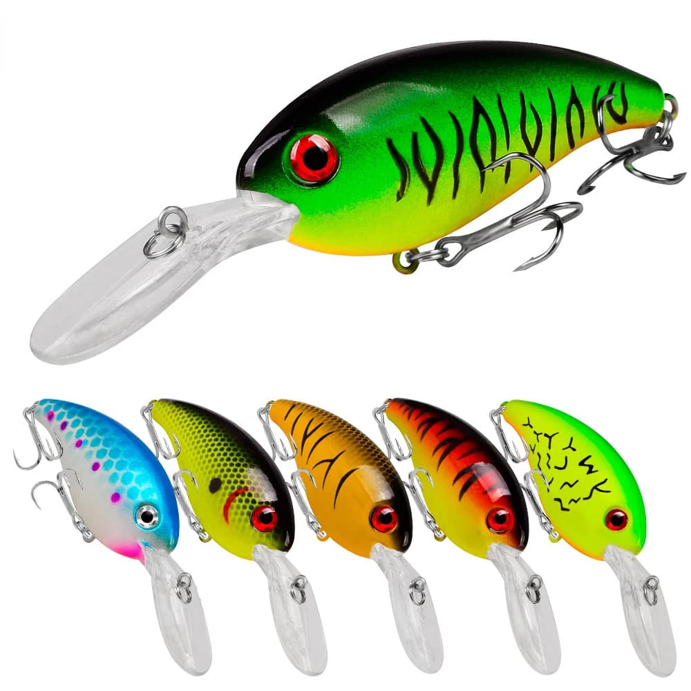 1 pz Crankbait esche da Pesca Pesca a traina in mare Minnow artificiale Hard Bait 10cm 14g Big Wobblers Quick Dive Bait Carp Crankbait Pesca