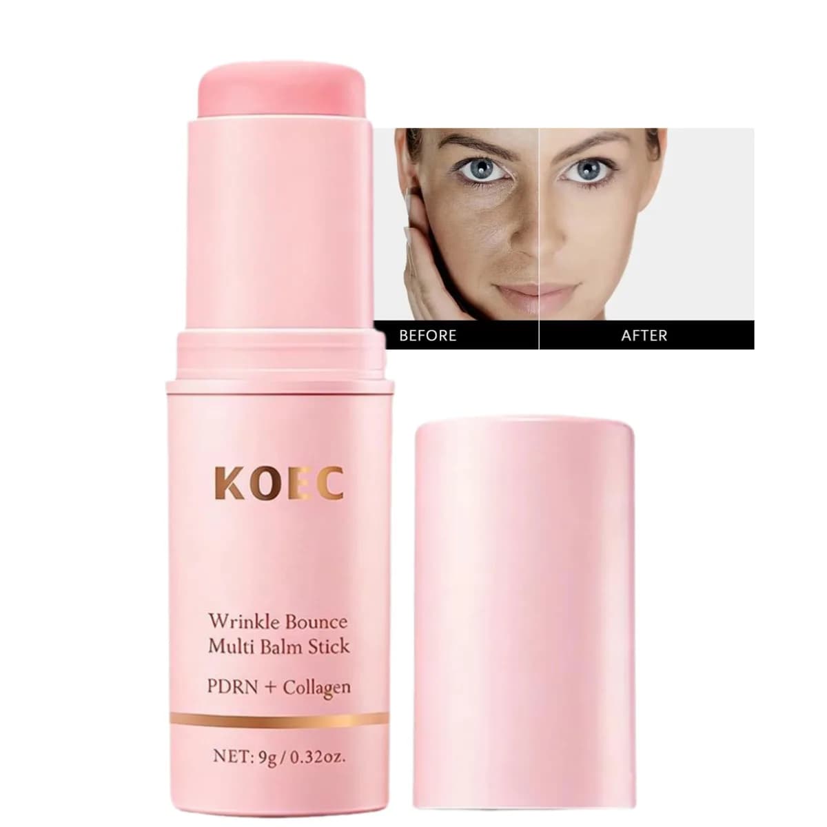Korean Wrinkle Bounce Multi Balm Sticks PDRN Collagen Smoothing Neck Eye Lift Forehead Wrinkle Multifunctional Skin Care Cream