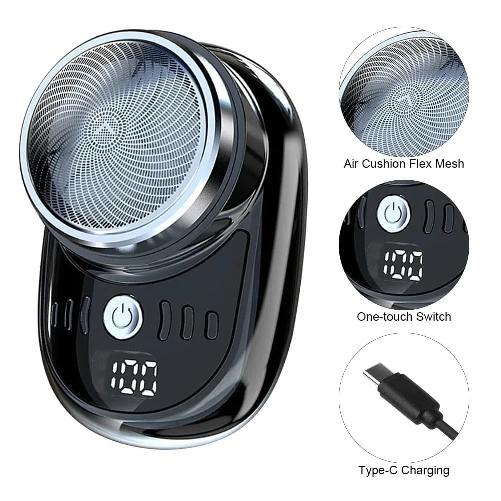 Men's Portable Mini Charging Electric Shaver Pocket Travel Razor Beard Body Hair Trimmer