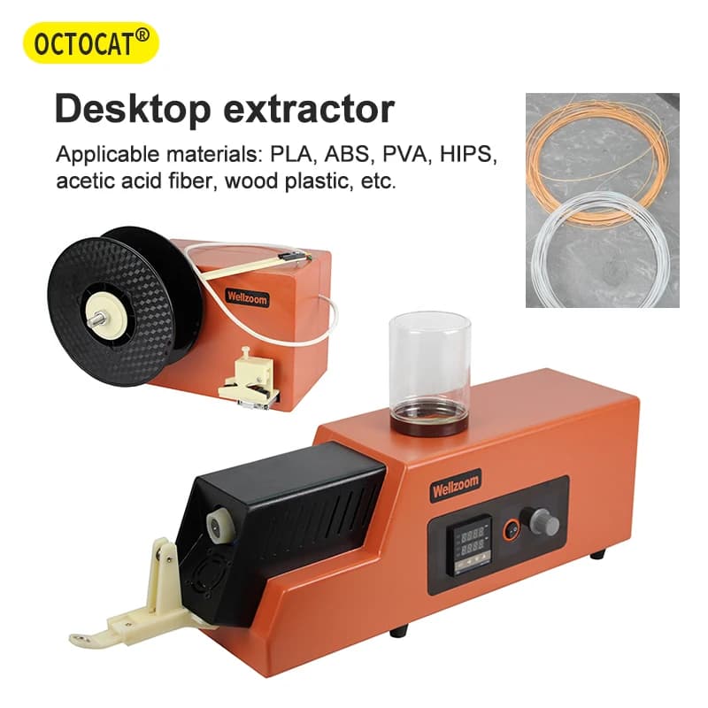 3D Filament Extruder Machine Desktop 3D Printing Consumables Maker Speed Adjustable 1.75mm 3mm 3D Filament Maker for PLA ABS PVA