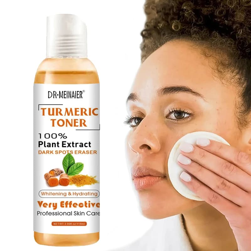 118ml Turmeric Toner Brightening Face Serum Dark Corrector Whitening kojic acid Serum Moisturizing Vitamin C Ginger Essence