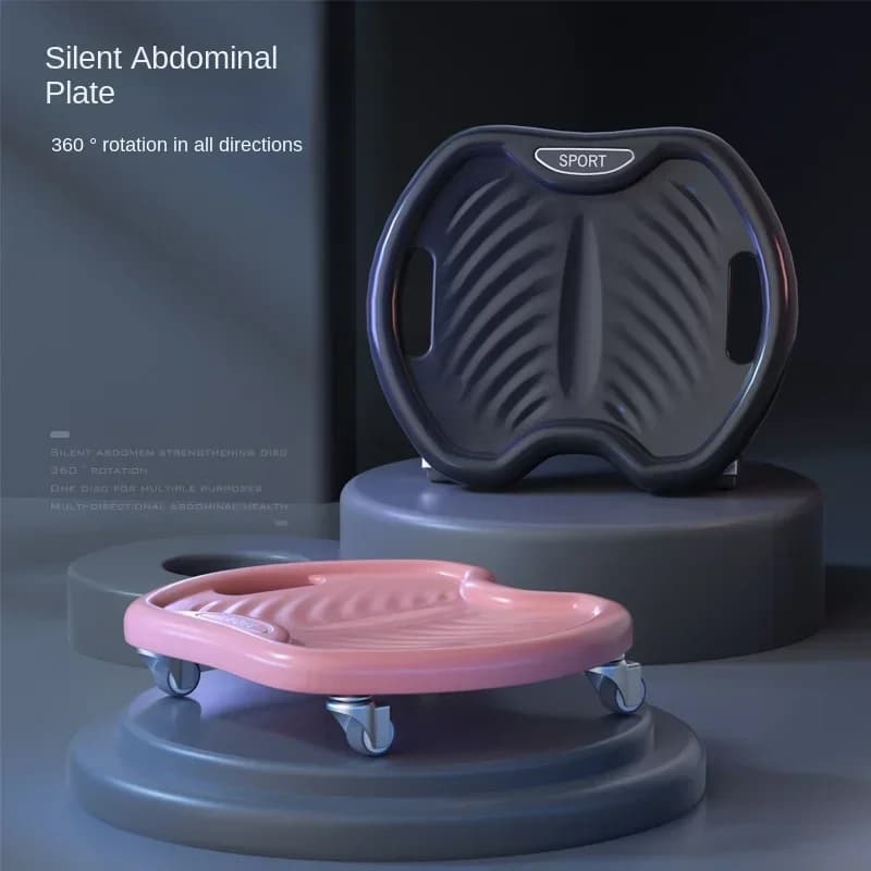 Silent 4‑Wheel Ab Roller Core Strength Trainer Portable Abdominal Exercise Wheel for Home Gym Fitness Training Equipment