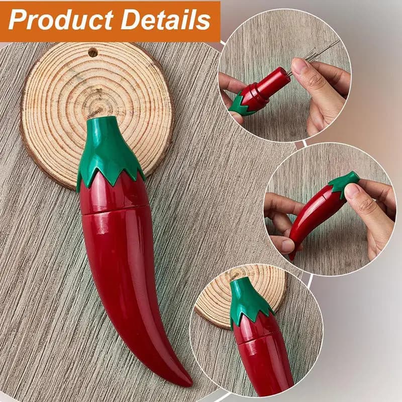 OFFERTA SPECIALE Scatola Porta Aghi da Cucito Rossa (senza aghi) Contenitore per Lavori di Cucito a Cartone Animato per Uso Domestico