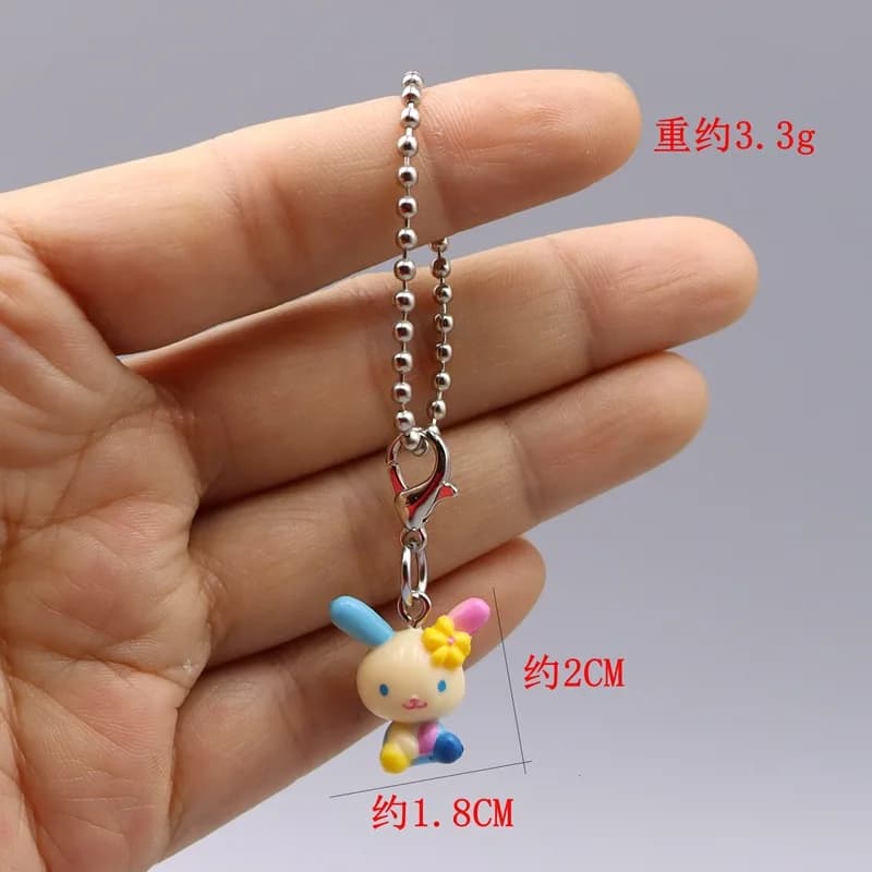 New Pendant Keychain Usahana Mini in Resin, Hello Kitty Makeup Box, Baby Backpack Decoration, Toy
