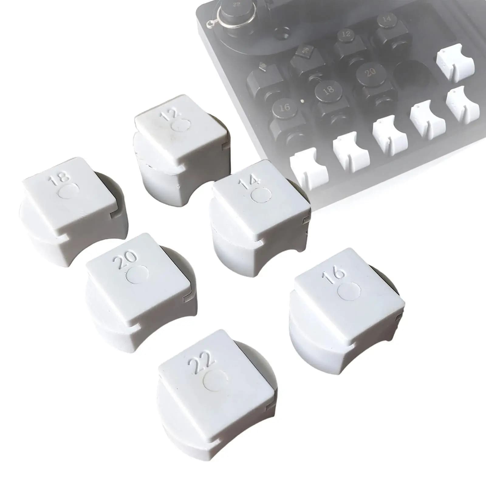 6x Ring Feet Tools for jewelry creation to make molds to fold spoon rings Replacement part for ring earrings
