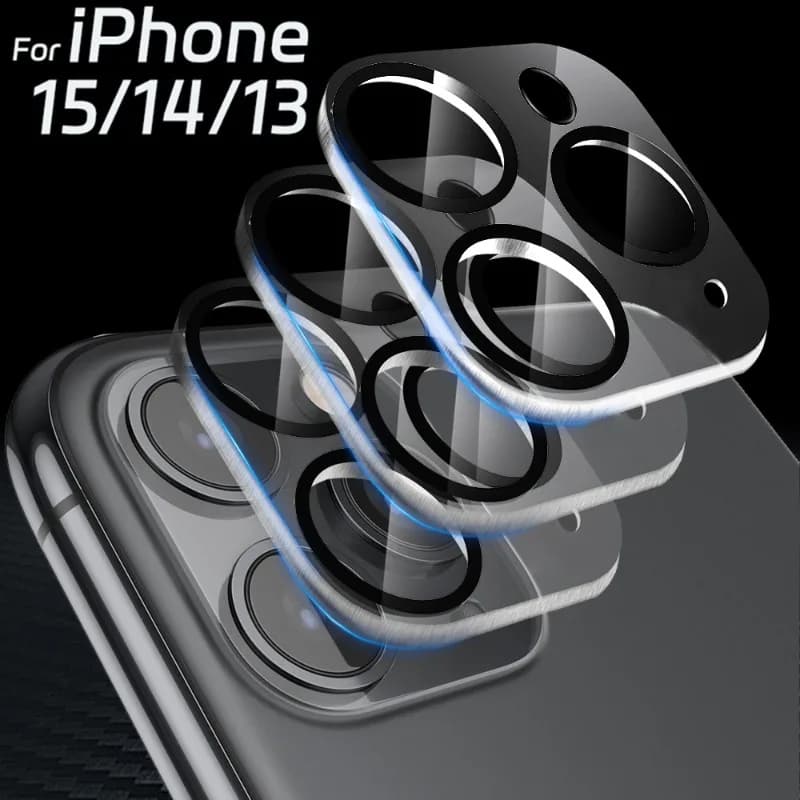 1-4PCS Protezione per fotocamera posteriore HD per iPhone 13Mini 13 14 15 Pro Max Schermo per obiettivo posteriore Protezioni in vetro trasparente temperato antigraffio