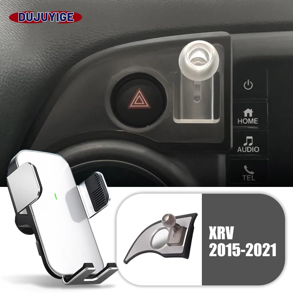 Vehicle-Specific Solar-Powered Gravity Magnetic Wireless Charging Phone Holder For Honda XRV XR-V 2015-2021 2016 2017 2018 2019