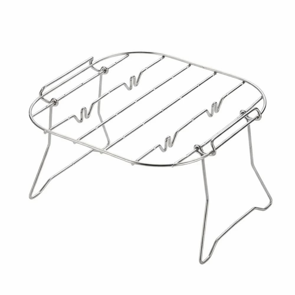 304 Stainless Steel Air Fryer Rack Multi-functional Silver Air Fryer Holder Double Layer DIY Bakeware Air Fryer Basket Tray