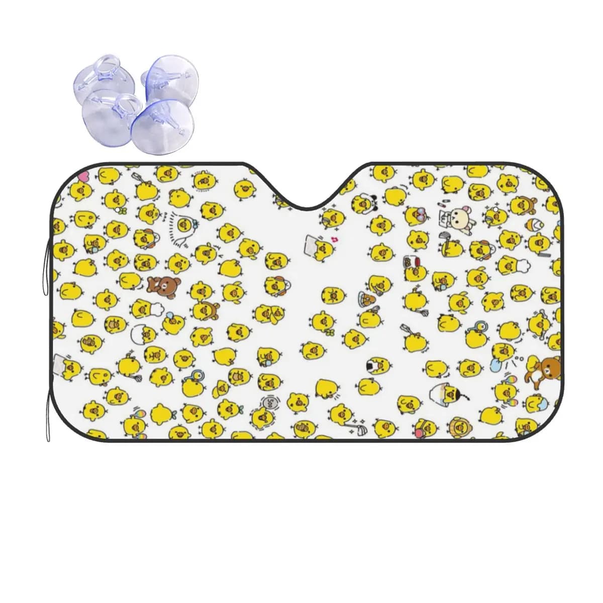 Simpatico modello Kiiroitori Rilakkuma Parasole Parabrezza Auto Parabrezza anteriore Finestra Visiera parasole Accessori Coperture