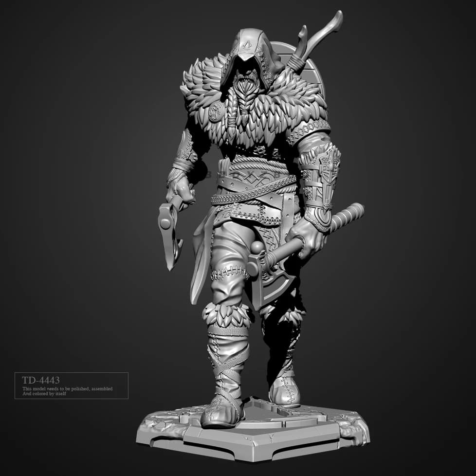 Kit modello in resina da 50 mm 75 mm, figura incolore e autoassemblata (stampa 3D) TD-4443/3D