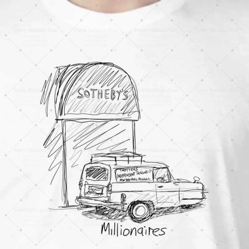 T-shirt con cappuccio da uomo 2026 Millionaires – Only Fools and Horses British Comedy Dads Daftness Kids Stile fumetto disegnato a mano Unisex S-6