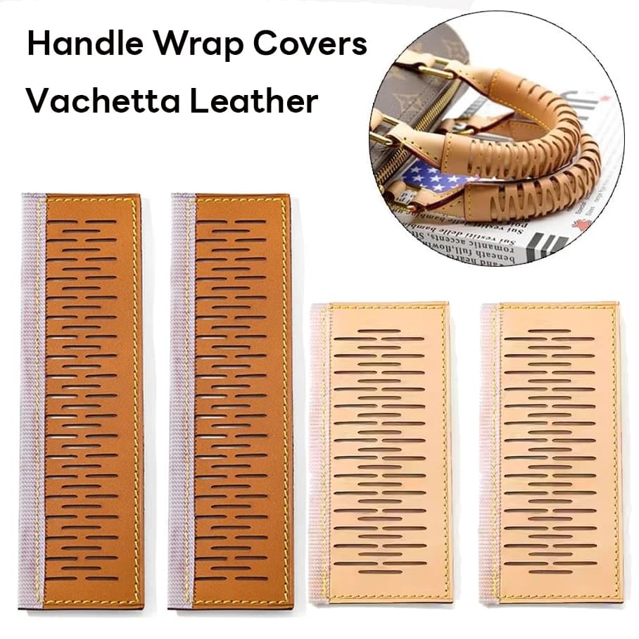 2 wrapping covers for bag handle for Speedy 25 30 35, protective strap for Vachetta leather handle, stain resistant and abrasion