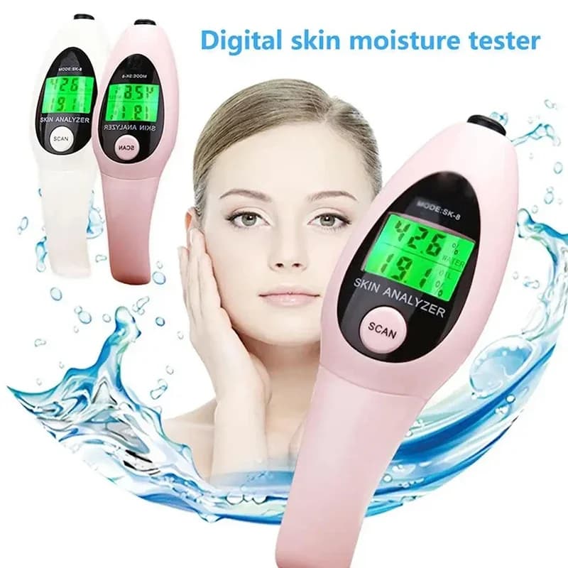 Household Digital Display Beauty Instrument Tester Skin Moisture Oil Water Analyzer Grease Detector Skin Health Tester Tools