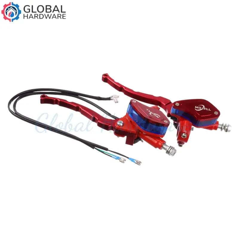 Set di Cilindri Freno Rossi Sinistro e Destro per Scooter Elettrico, Mini Moto, Pocket Bike, Pompa Freno Idraulica