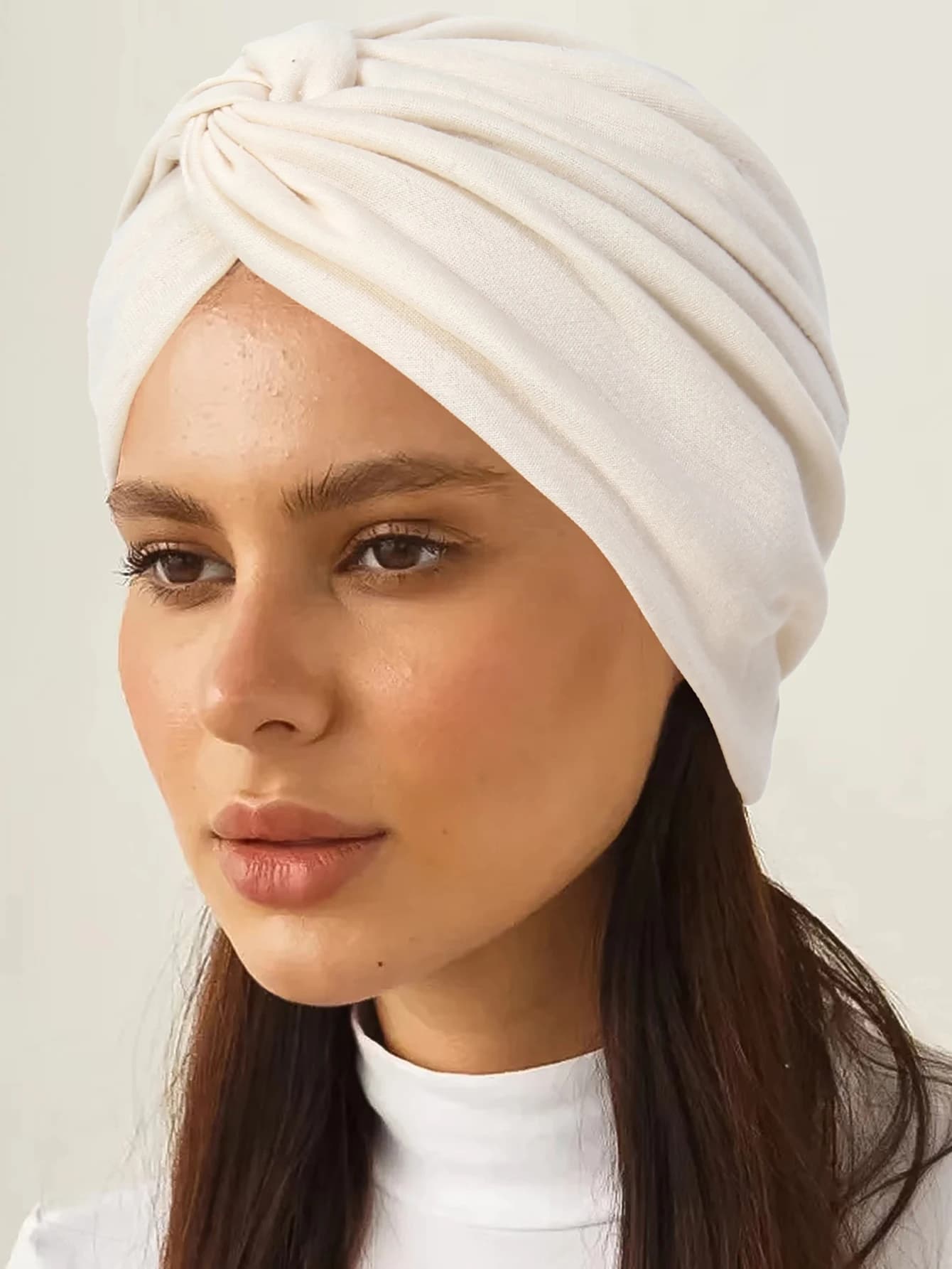 Soft Elastic Muslim Woman Hijab Hats Wrap Head Solid Color Indian Waist Hood Fashion Hoodies Islamic Clothing Accessories