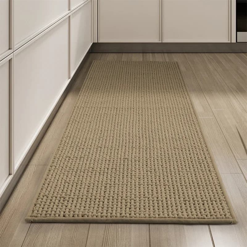 Luxurious Chenille Kitchen Mat Non-Slip Rug Runner Rugs Water Absorbent Long Carpet Washable Bath Mats for Bathroom