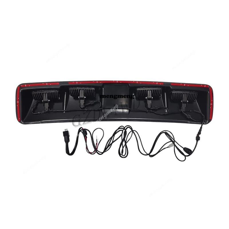 GZDL4WD Fari a LED Universali con Controllo a Pulsante, 4 Lenti, per Barra sul Tetto, Luci di Guida Fuoristrada, Fendinebbia, Senza Antenna