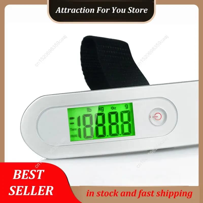 Bilancia digitale per bagagli di vendita calda Mini bilancia 50Kg Bilancia elettronica portatile ad alta precisione Valigia portatile Han