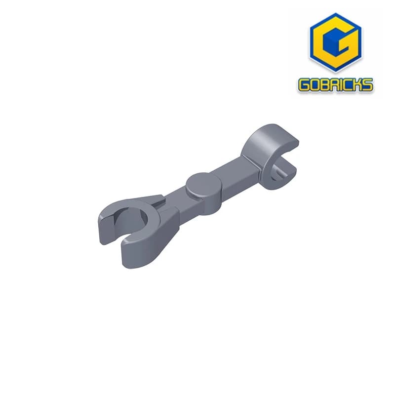 Gobricks GDS-998 Braccio meccanico, dritto con clip a 90 gradi compatibile con i mattoncini fai da te per bambini LEGO 59230