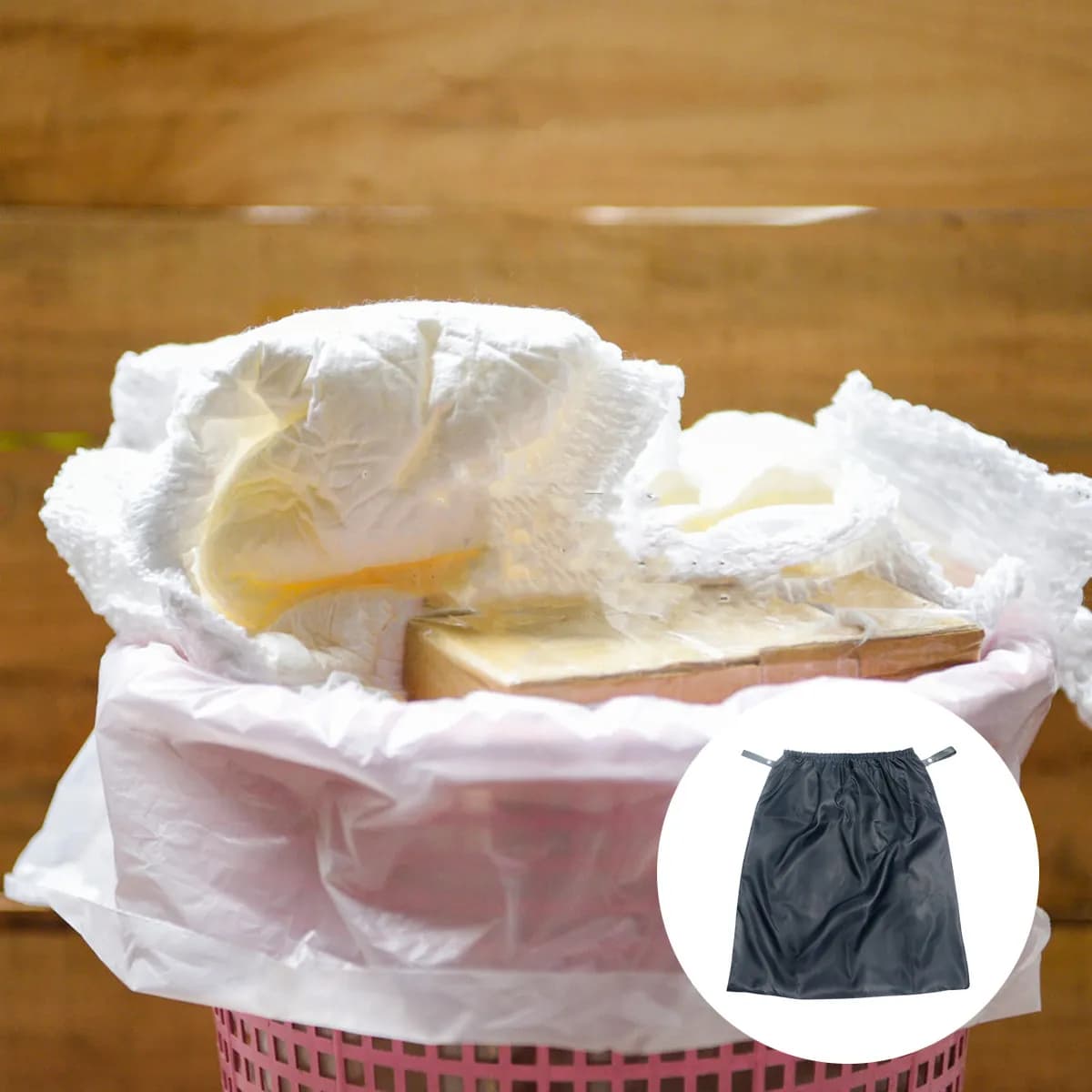 1 Pezzo Borsa per Pannolini Umidi e Asciutti Riutilizzabile, Sacchetto per Pannolini per Neonati, Organizzatore Leggero per Pannolini con Cordino da Trasporto