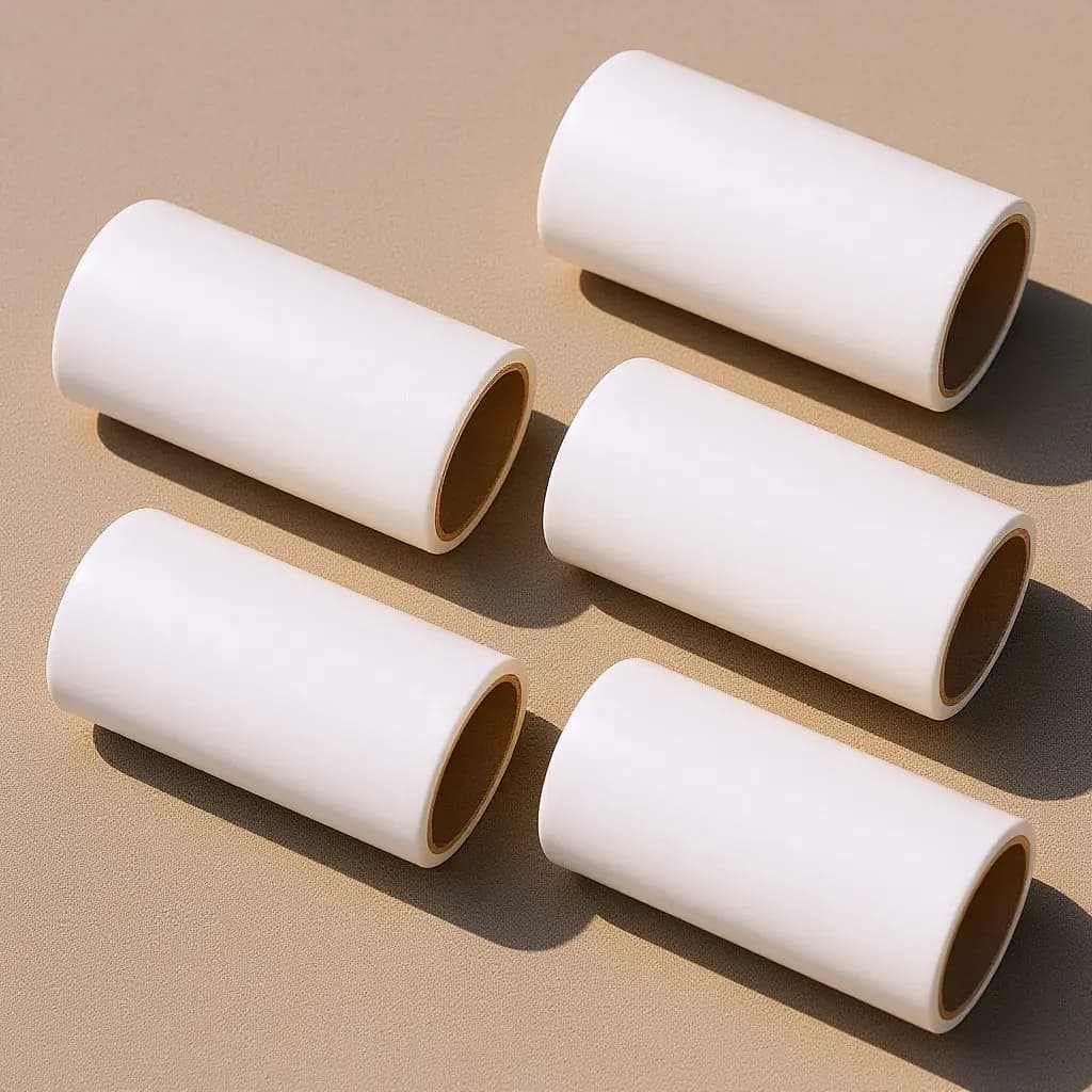 5 Rotoli di Carta Adesiva per Pulizia, Design a Strappo Obliquo, Misura Precisa, Accessorio per Rullo Antipelucchi, 10cm, 30 Fogli di Carta Adesiva