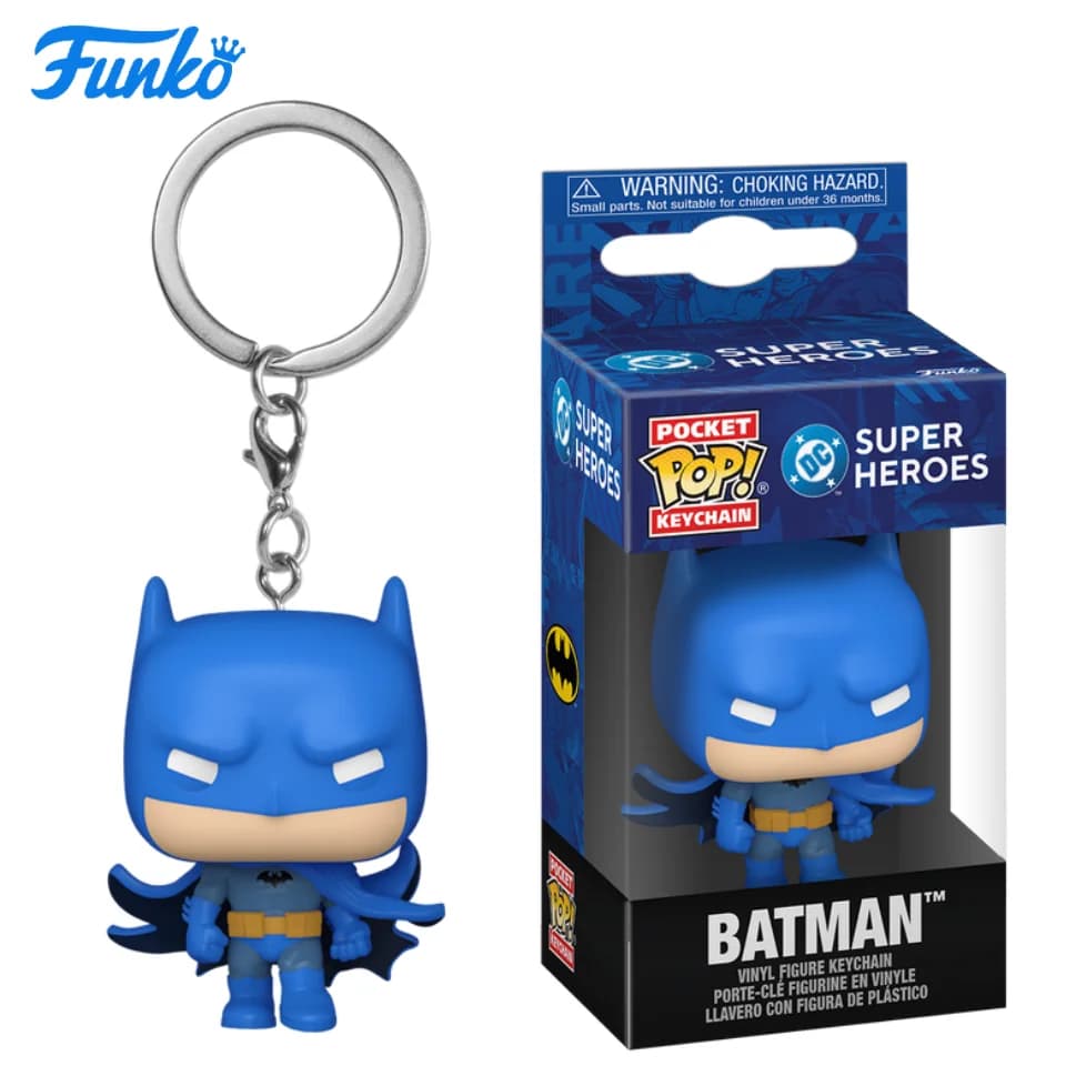 Portachiavi Funko Pop: Batman del Nuovo Universo DC - Regalo di Capodanno - Ottimo regalo per amici e familiari per Natale, Capodanno e compleanni, Decorazione a tema pop culture, Regalo di compleanno, Oggetto da collezione a tema fumetti, Merchandising ufficialmente licenziato, Oggetto da collezione premium, Oggetto commemorativo a tema fumetti, Regalo per geek, Oggetto da collezione
