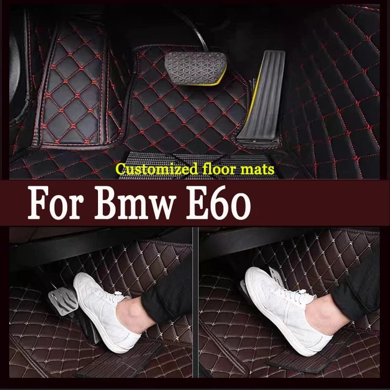 Tappetino per auto per Bmw E60 2004 2005 2006 2007 2008 2009 2010 Serie 5 Tappeti diamantati Tappetini impermeabili Accessorio per automobile