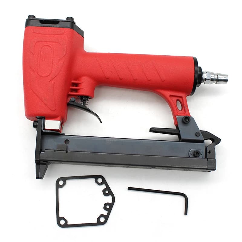 Pistola pneumatica per cucitrice ad aria 425K Pistola pneumatica tipo U per graffette per mobili con palo metallico in alluminio rattan